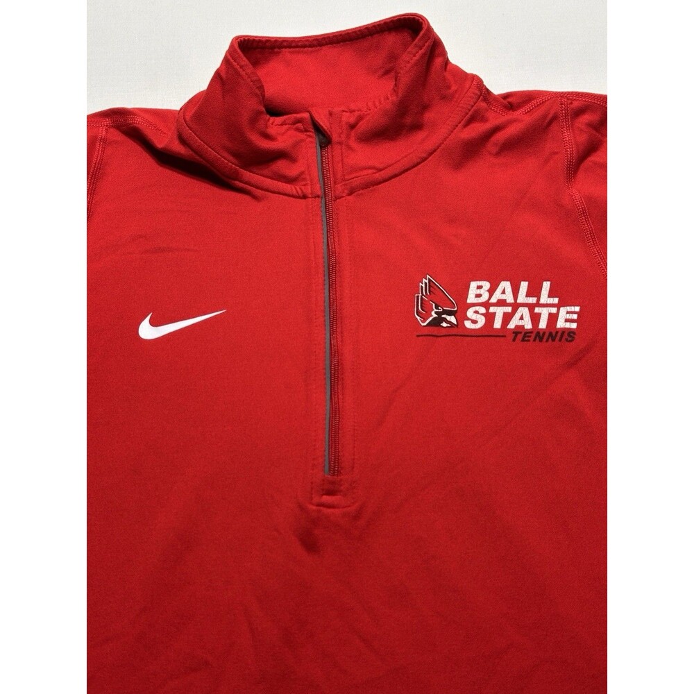 Ball State Cardinals Tennis Nike Pullover Women's XS Element 1/2 Zip Dri Fit - Picture 4 of 12